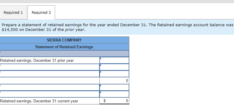 the adjusted trial balance of Sierra Company. 1) Prepare an income statement