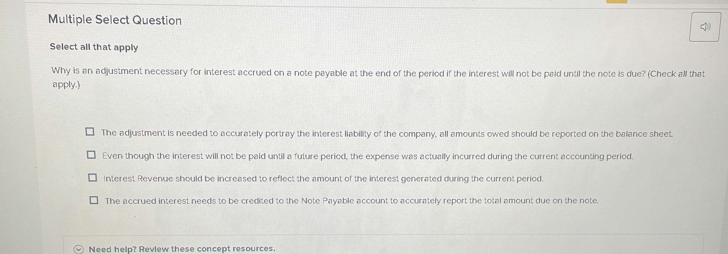  Multiple Select Question Select all that apply Why is an adjustment