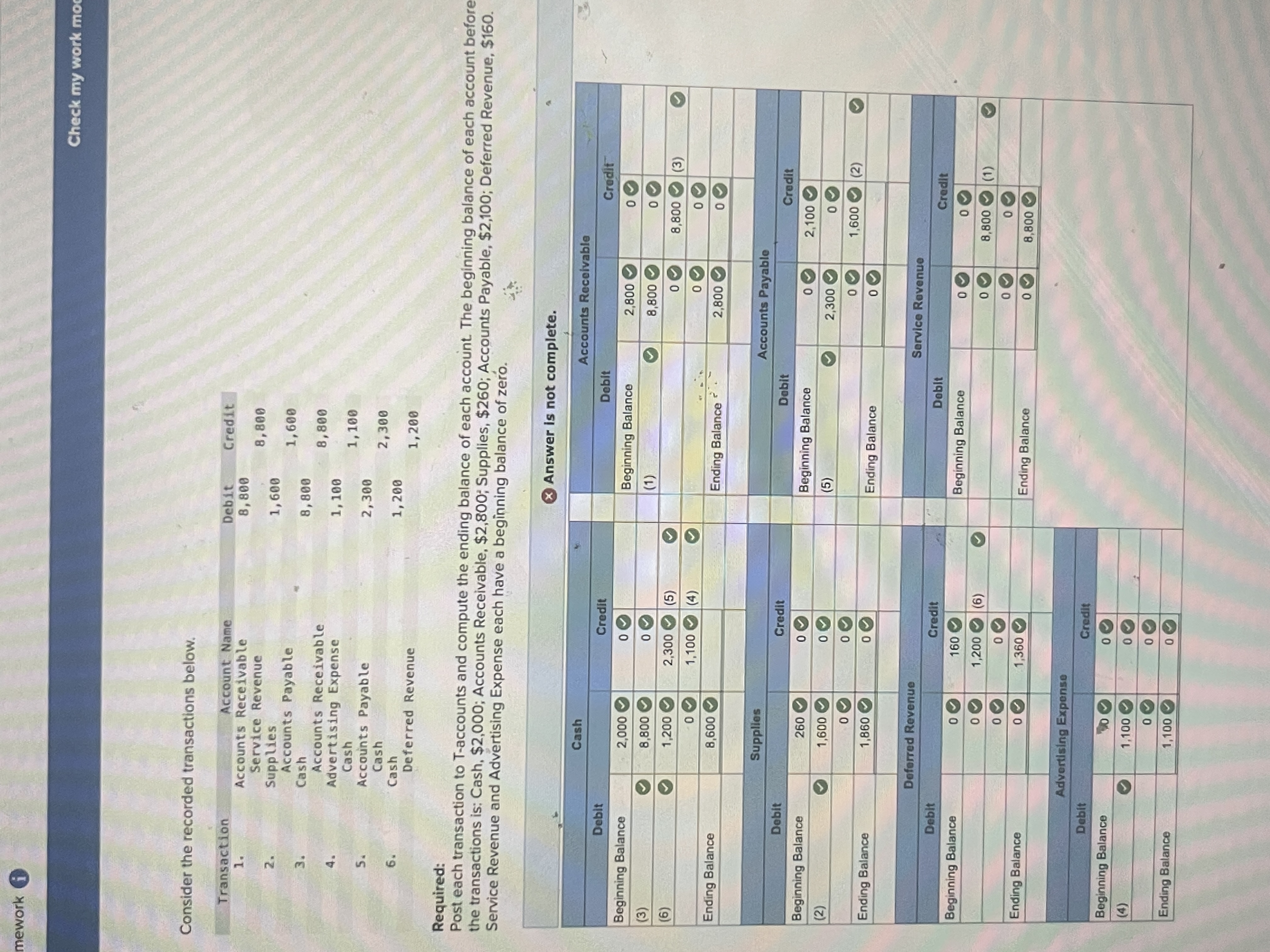  I am not sure why it keeps saying answer is incomplete