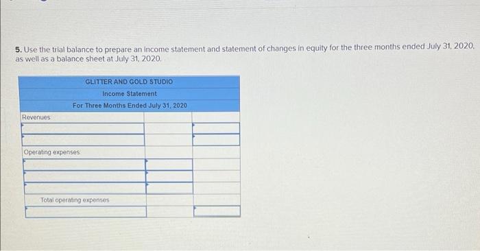 Purchased supplies including sheet music on credit for $150. 2 Collected $4,200