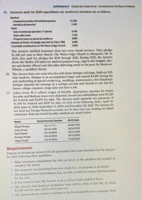 form. can you help ? 5. The Arroyou have supported Roul Chavez