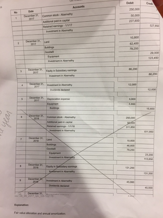 the answers. Can you please thoroughly explain how to get each of