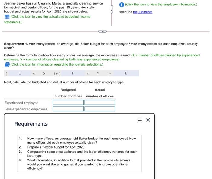  Please answer all the requirements and show how you got the