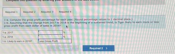 and Interpreting Profitability Ratios [LO 13-4, LO 13.5] The average price of