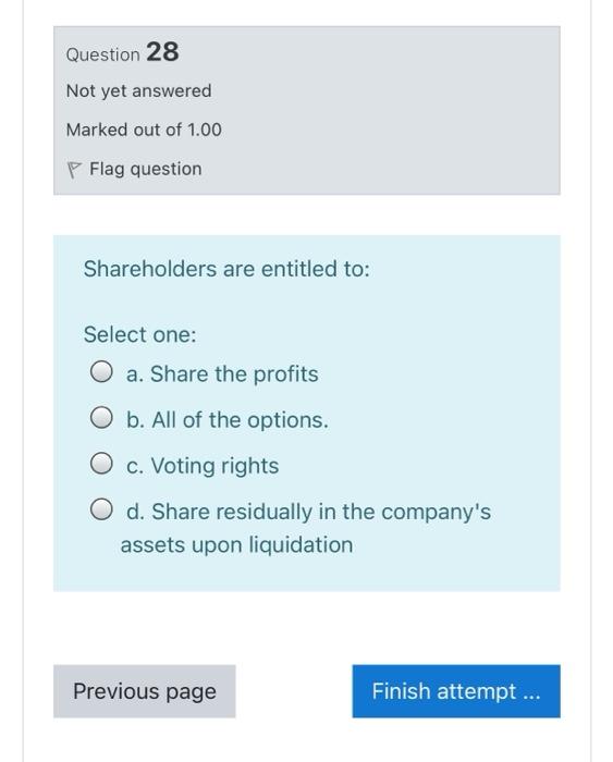 P Flag question Common stock is typically stated at_ Select one: O