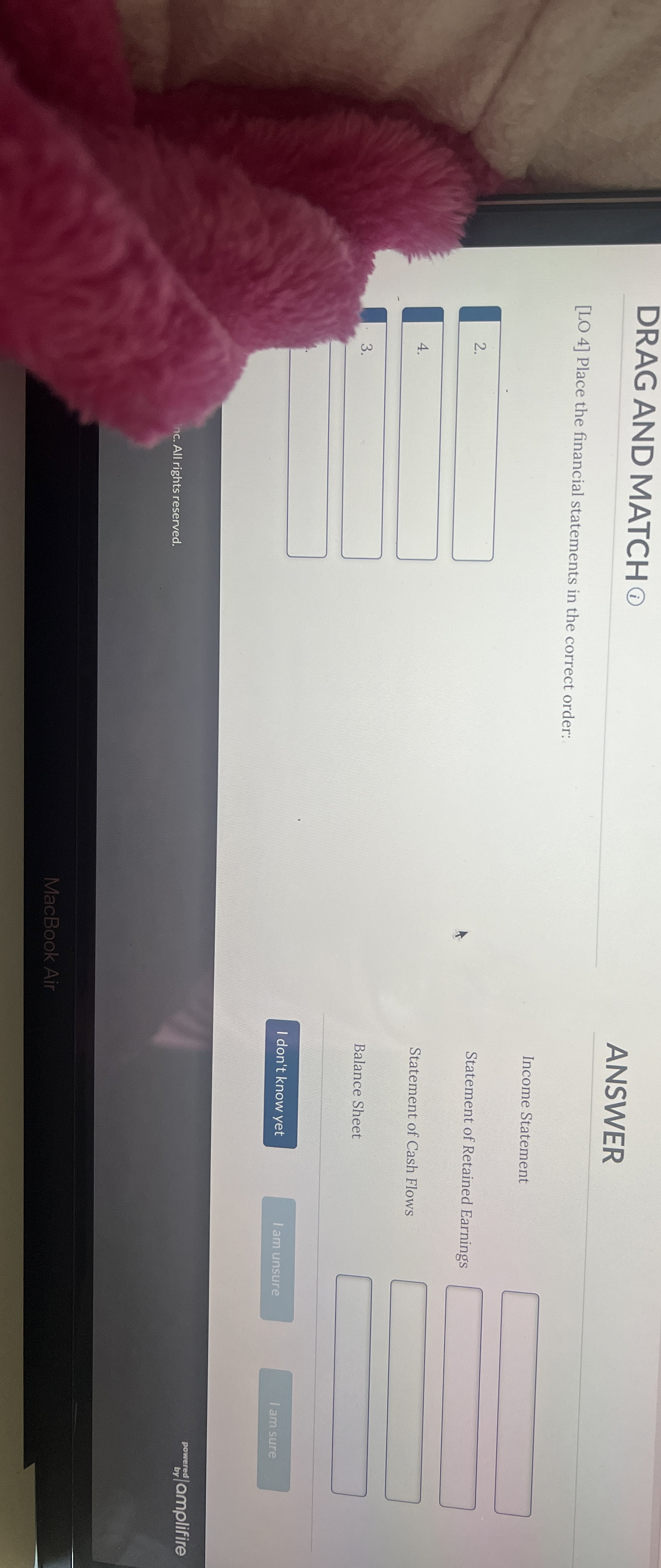  QUESTION ANSWER [LO 4] Current assets include accounts receivable and equipment