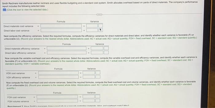 the selected data.) Requirement 1. Prepare a fexible budget based on the