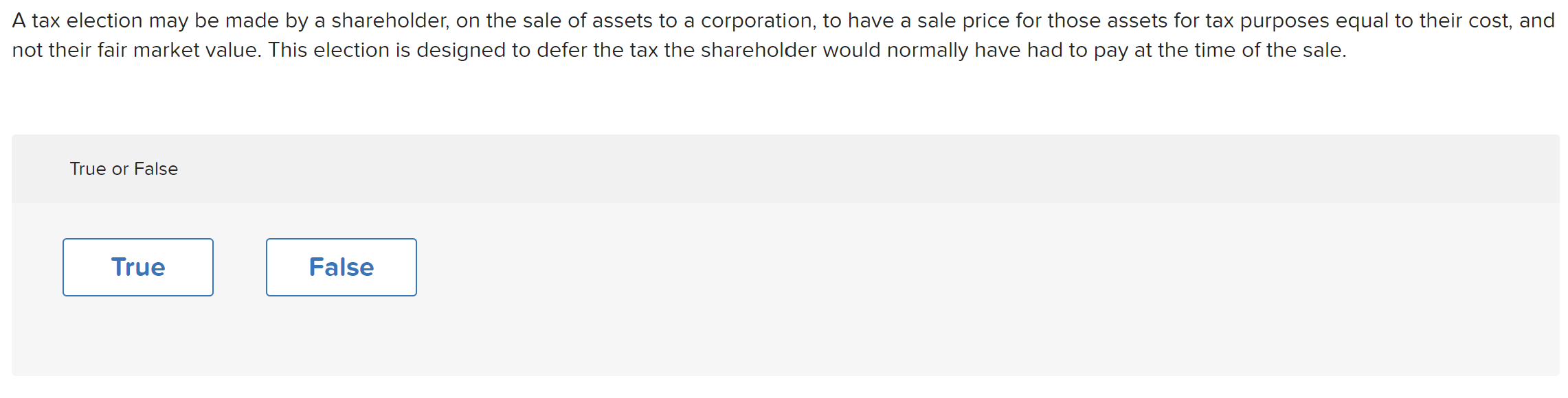during a corporate wind-up, the corporation may make a tax election to