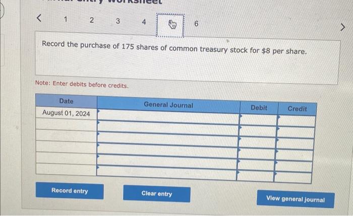 have been issued. The following transactions affect stockholders' equity during 2024 :