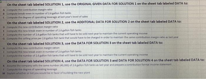  Need help with solution 3 On the sheet tab labeled SOLUTION