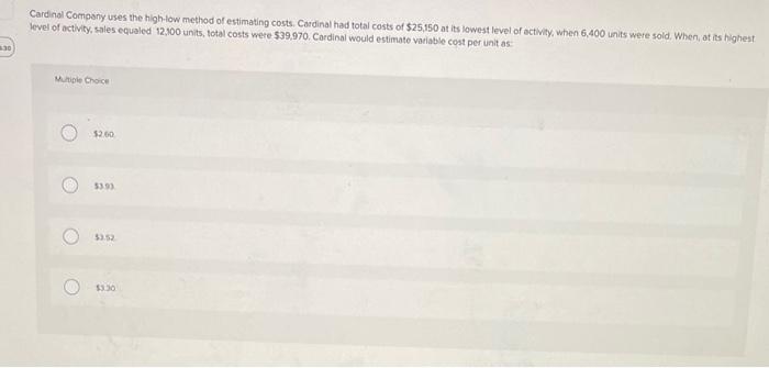 cost that is $17,550 when production is 45,000 , and $18,876 when