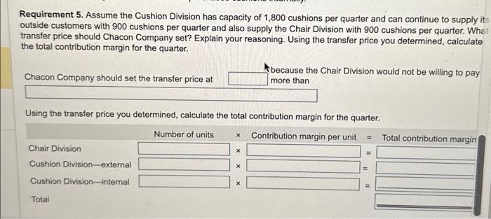 manufactures upholstered seat cushions that are sold to customers outside the company.