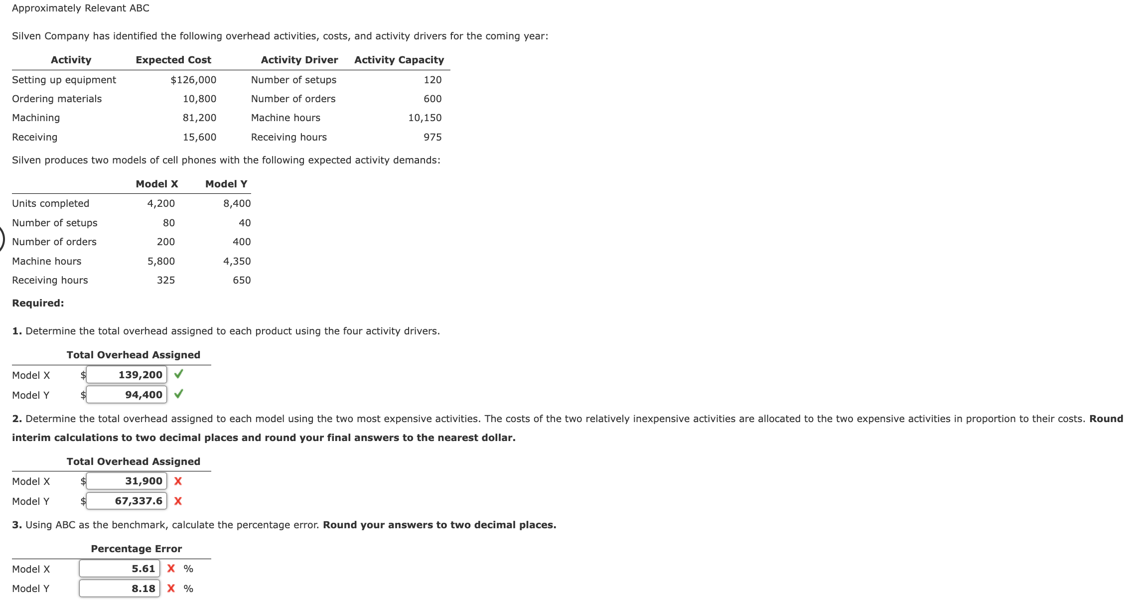  Please answer correctly with work shown! thank you! Approximately Relevant ABC