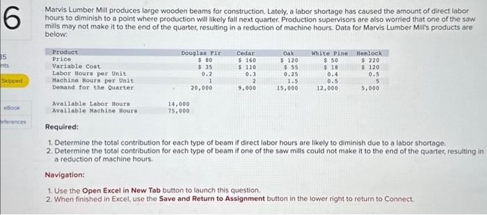 6. B D Note: All numbers should be shown as positive numbers.
