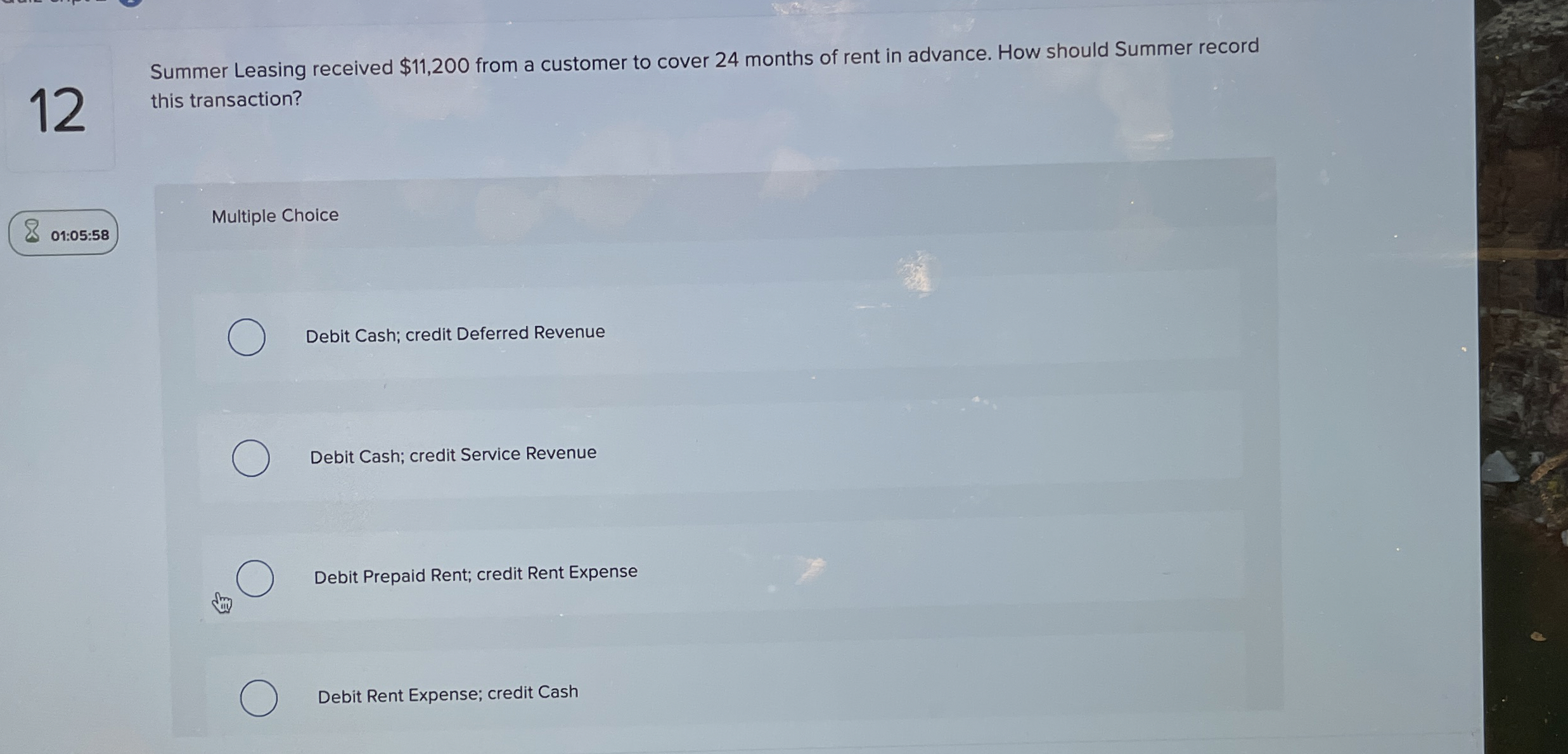  12 Summer Leasing received $11,200 from a customer to cover 24