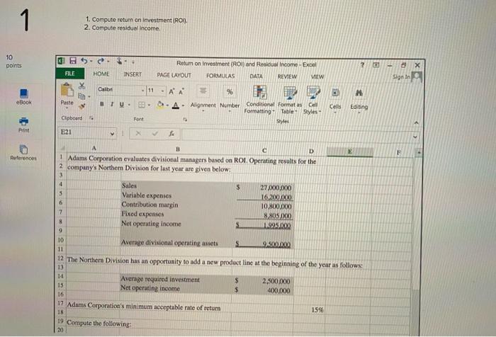 I need the formulas using cell numbers, not just the sumber answers.