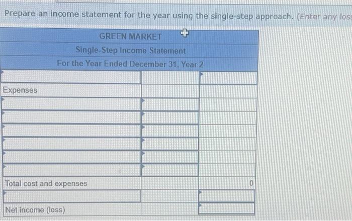 (Enter any los he following information was taken from the accounts of