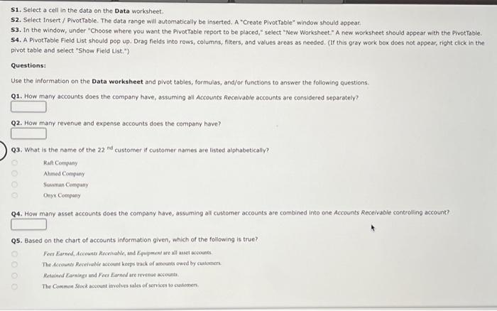 learn to: - Classify business accounts. - Extract information from a data
