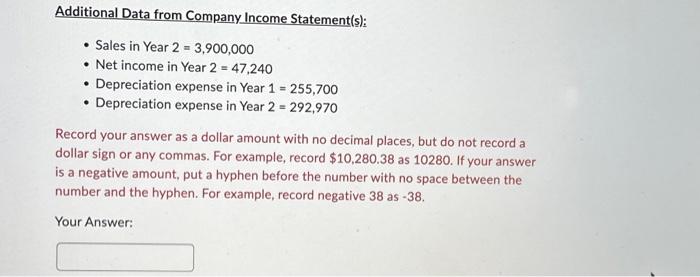 from Operating Activities for Eureka Ruby, Inc. for Year 2: Eureka Ruby,