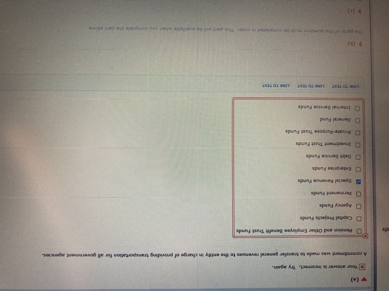 A commitment was made to transfer general revenues to the entity in