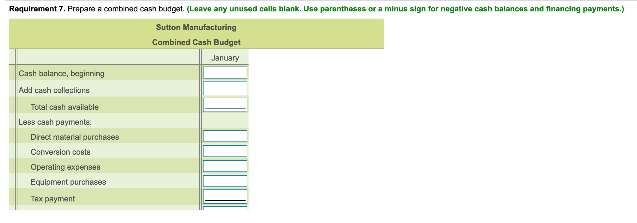 sales Total cash collections Requirement 2. Prepare a production budget. (Hint: Unit