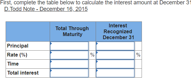 those calculated values to prepare journal entries for 2016 transactions. 2015 Dec.