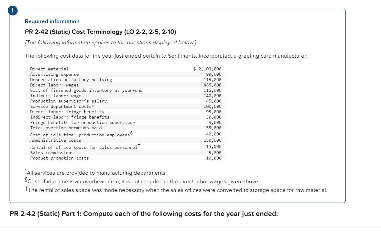  Show me the steps to solve PR 2-42(Static) Part 1: Compute