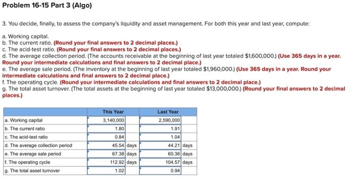 Your boss has asked you to perform a comprehensive analysis of the