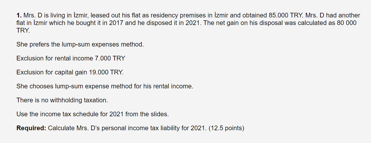  This question will be solved according to these tables. 1. Mrs.