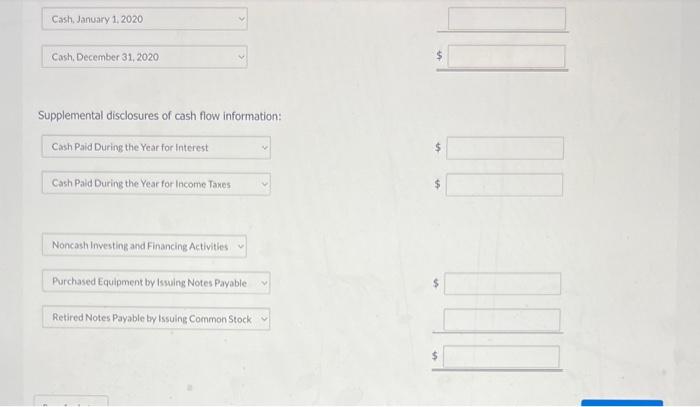 paid were $5,000. 4. On January 1, 2020, the building was completely