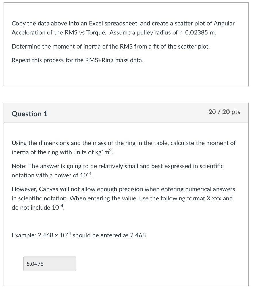 be right I know you must take the total moment of inertia