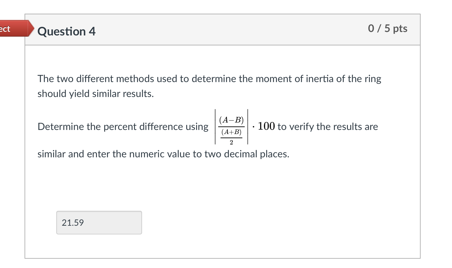 seem to get the correct total inertia of the system. Ring 0.46647