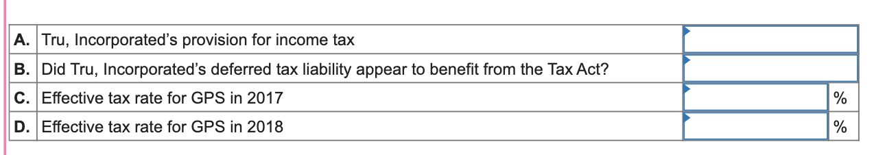 Deferred Taxes Tableau Instructions: For this case, you will create calculations to