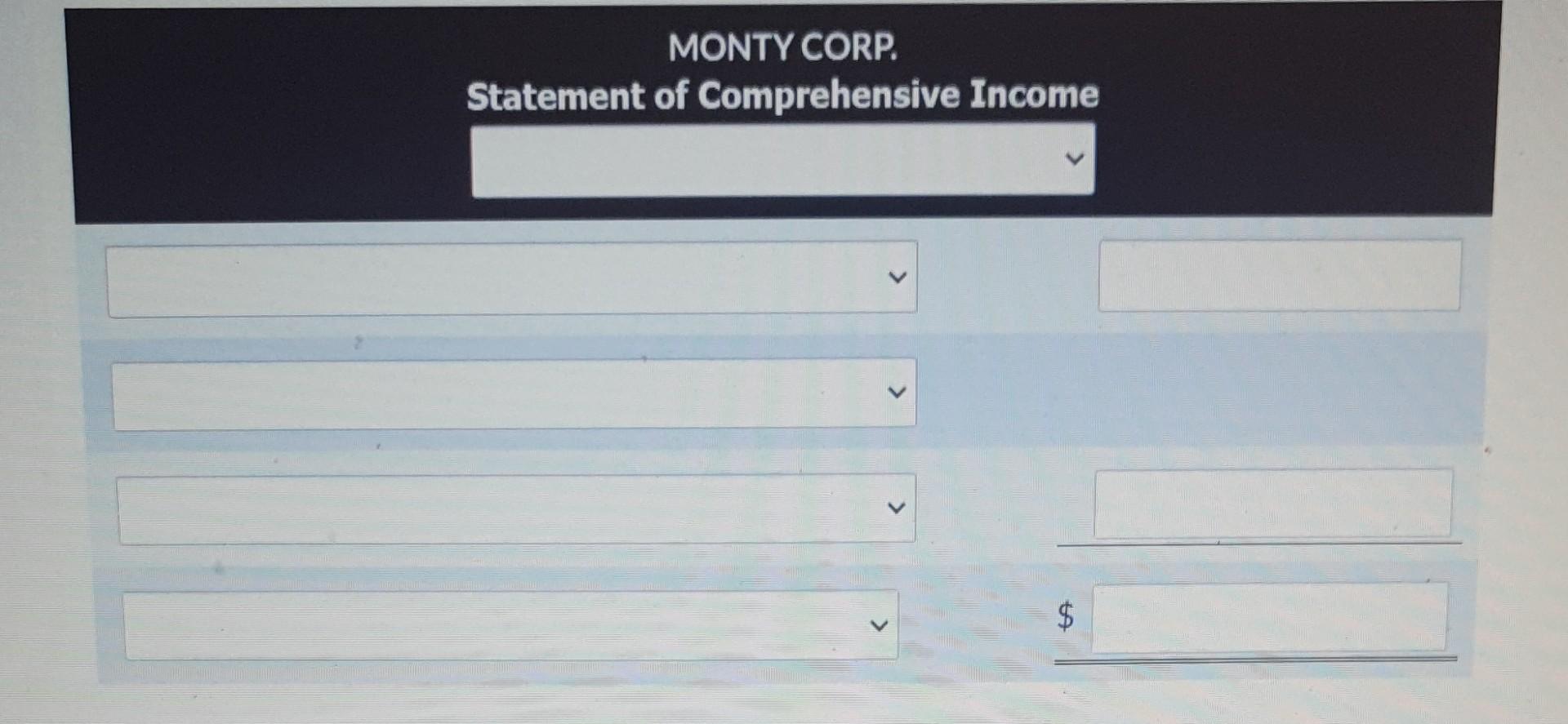 thank you. Monty Corp. has income from continuing operations of $414,000 for