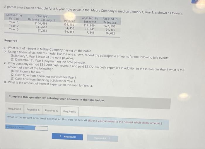 Year 2 Year 3 Principal Balance January $134,000 111,610 87,205 Applied to