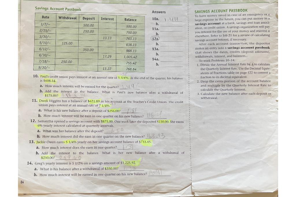 checking and savings accounts: BANK STATEMENT RECONCILIATION You work as an accounting