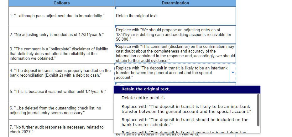 Memo for the general account and petty cash prepared by two members
