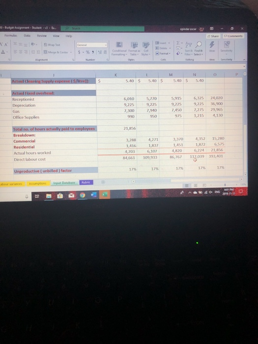 price (S/h: 9 Selling price per hour (commercial) 10 Seling price per