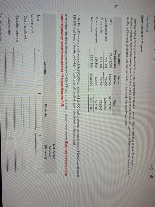  JLJLIUI JUI J -72 View Policies Current Attempt in Progress Veronica