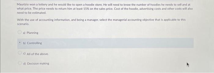 $24,500.00, enter 24500 Never enter $ or, when inputting numerical answers QUESTION: