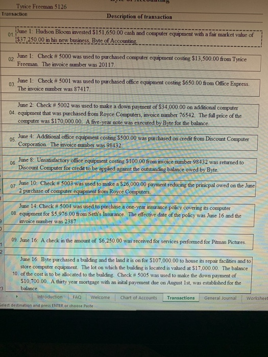 entries 35-38 and 32. I am posting what I did and need