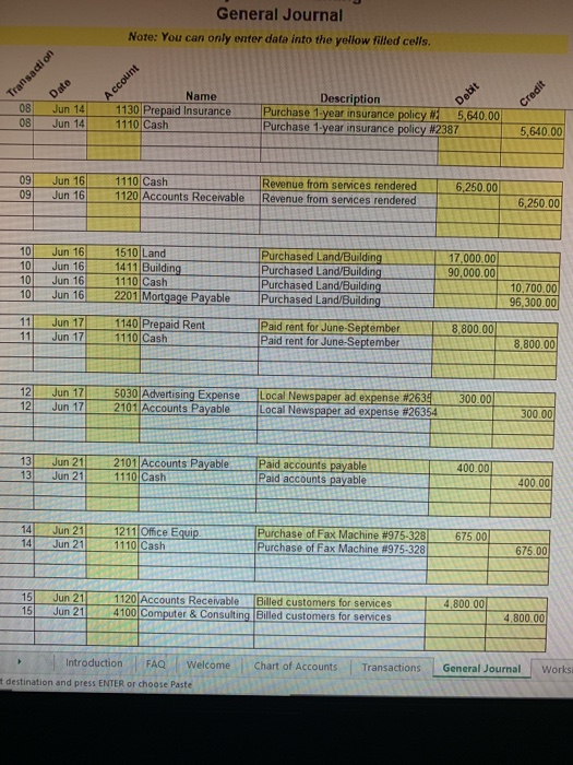 1411 Building Debit Debit Debit Debit Debit Debit Debit Debit Credit Debit