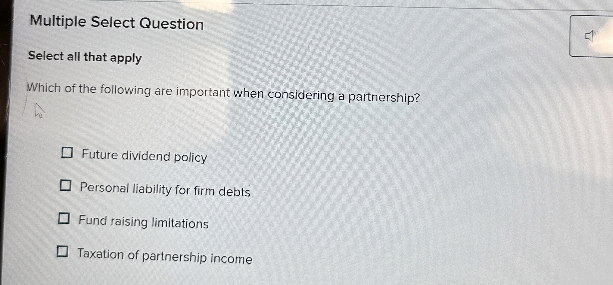  Multiple Select Question Select all that apply Which of the following