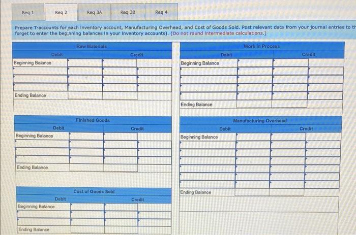 remaining materials were indirect). c. Costs for employee services were incurred as