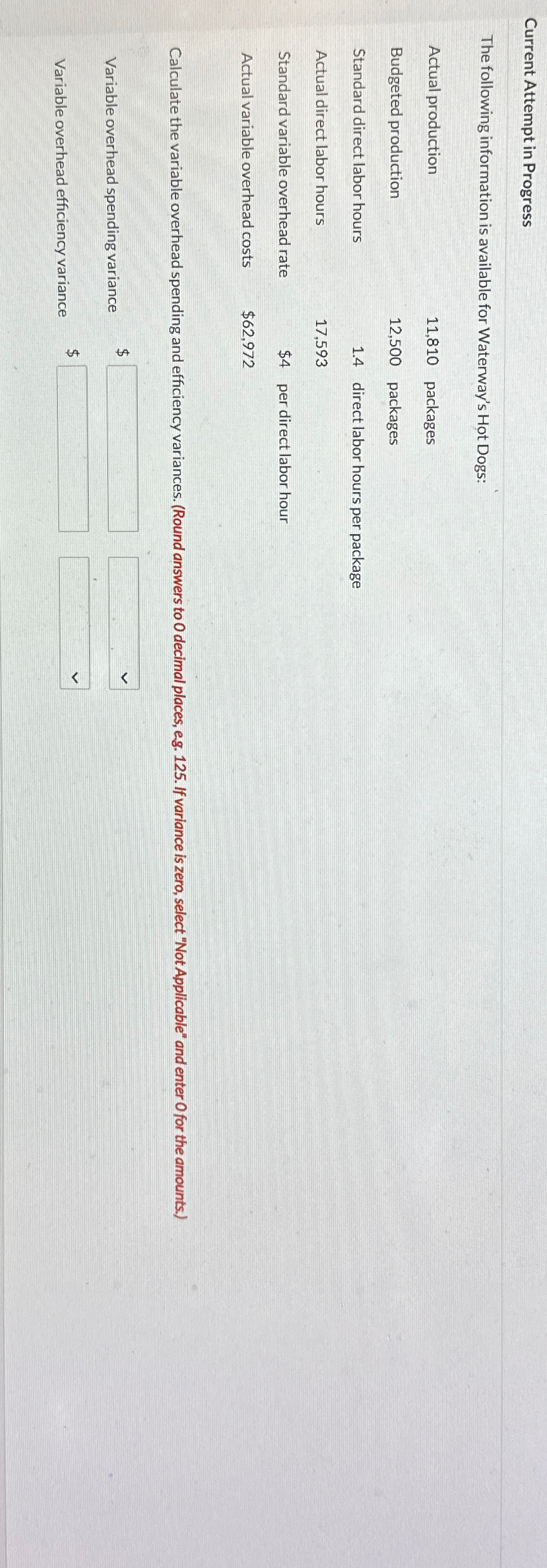  Current Attempt in Progress The following information is available for Waterway's