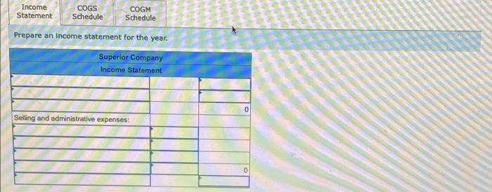 can be seen:) Superior Company provided the following data for the year