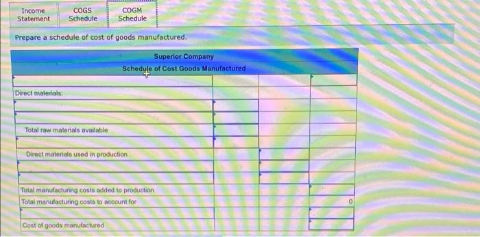 materials): Selling expenses Purchases of raw materials Direct labor $ 213,000 $