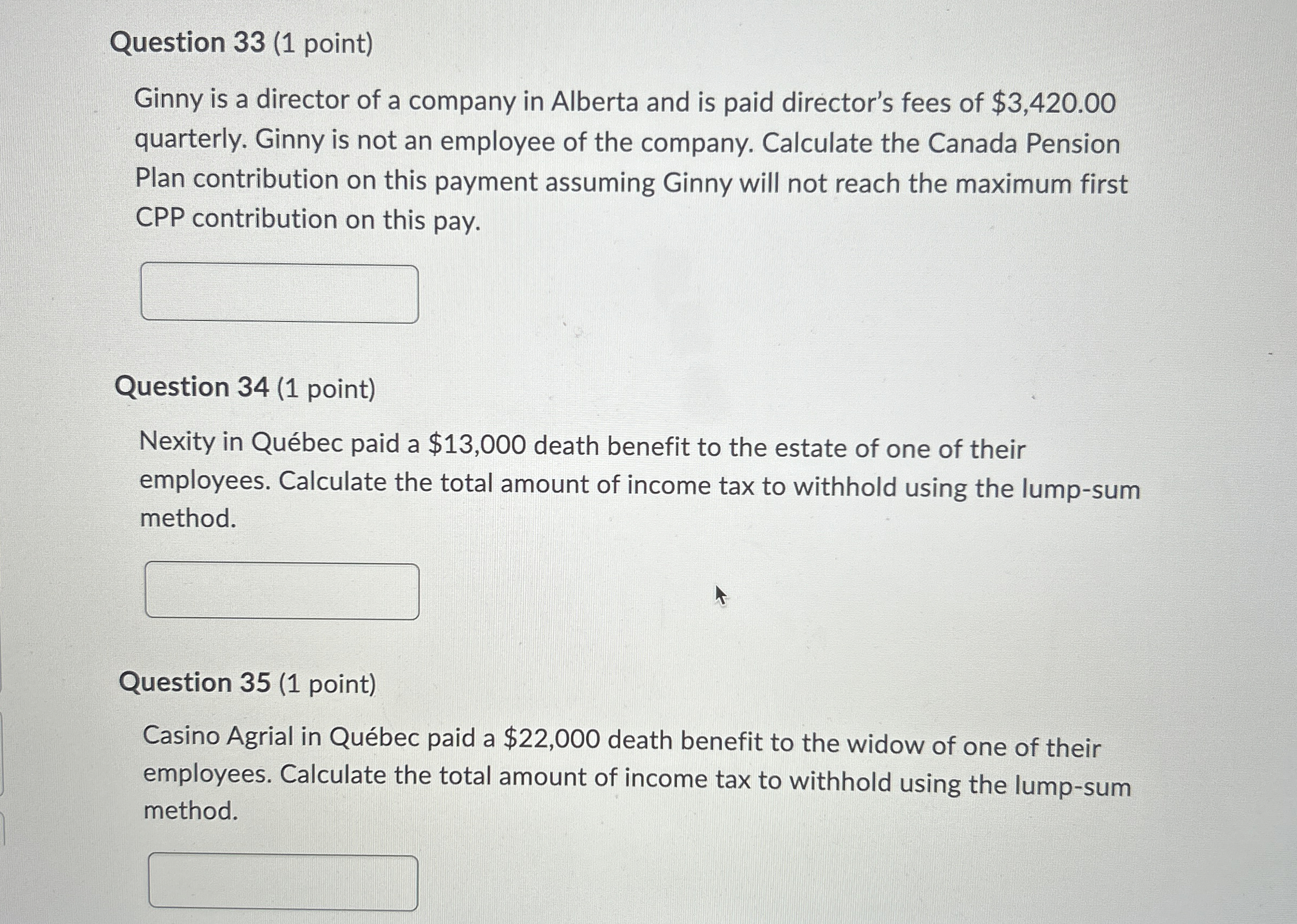  Question 33(1 point) Ginny is a director of a company in