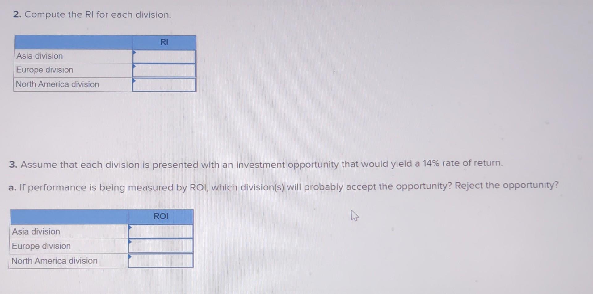 three divisions of a multinational structural engineering firm are provided below: Sales