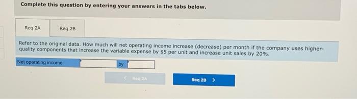 Selling Price, and Volume [LO6-4] [The following information applies to the questions
